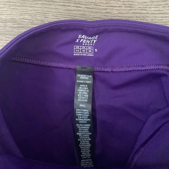 Savage‎ X Fenty Xccentuate High-Waist Leggings Size S - That’s Deep Purple - NWT - Picture 12 of 13